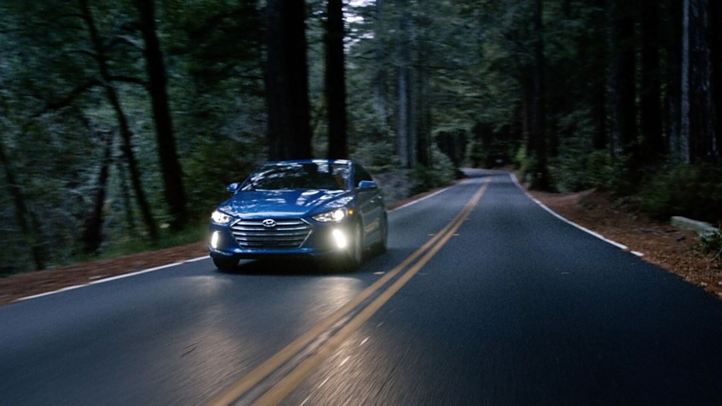 In "The Chase" rettet ein Hyundai Elantra zwei Anhalter vor zwei angriffslustigen Bären