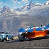 Gegenwart und Zukunft: Alpine Vision Gran Turismo Prototyp (rechts) und der A110