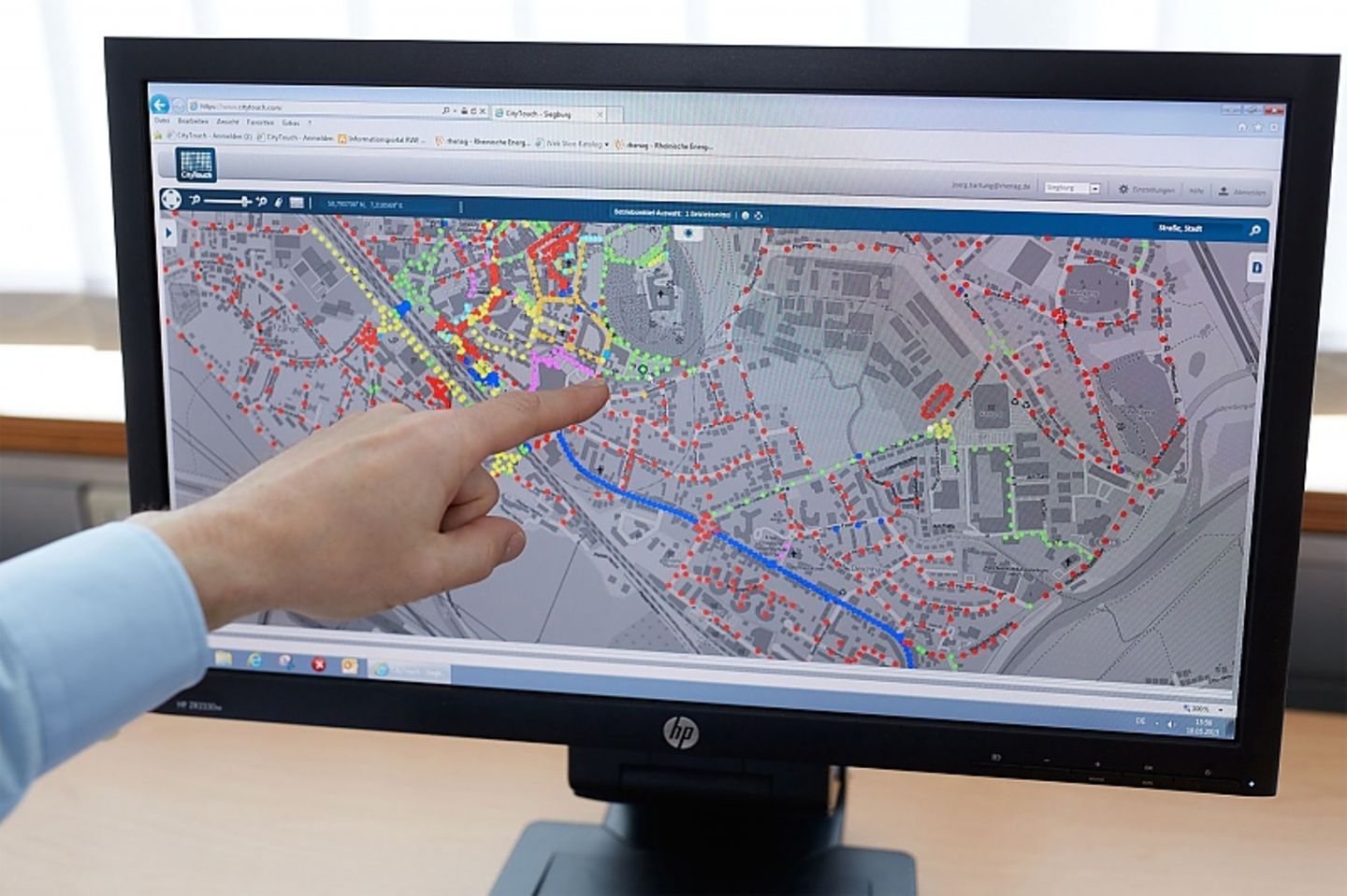 Bei Systemen wie "CityTouch" werden die Laternen von einem Rechner gesteuert