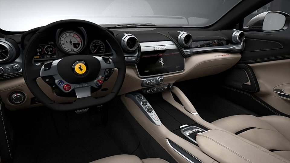 Das neue Cockpit des Ferrari GTC 4 Lusso