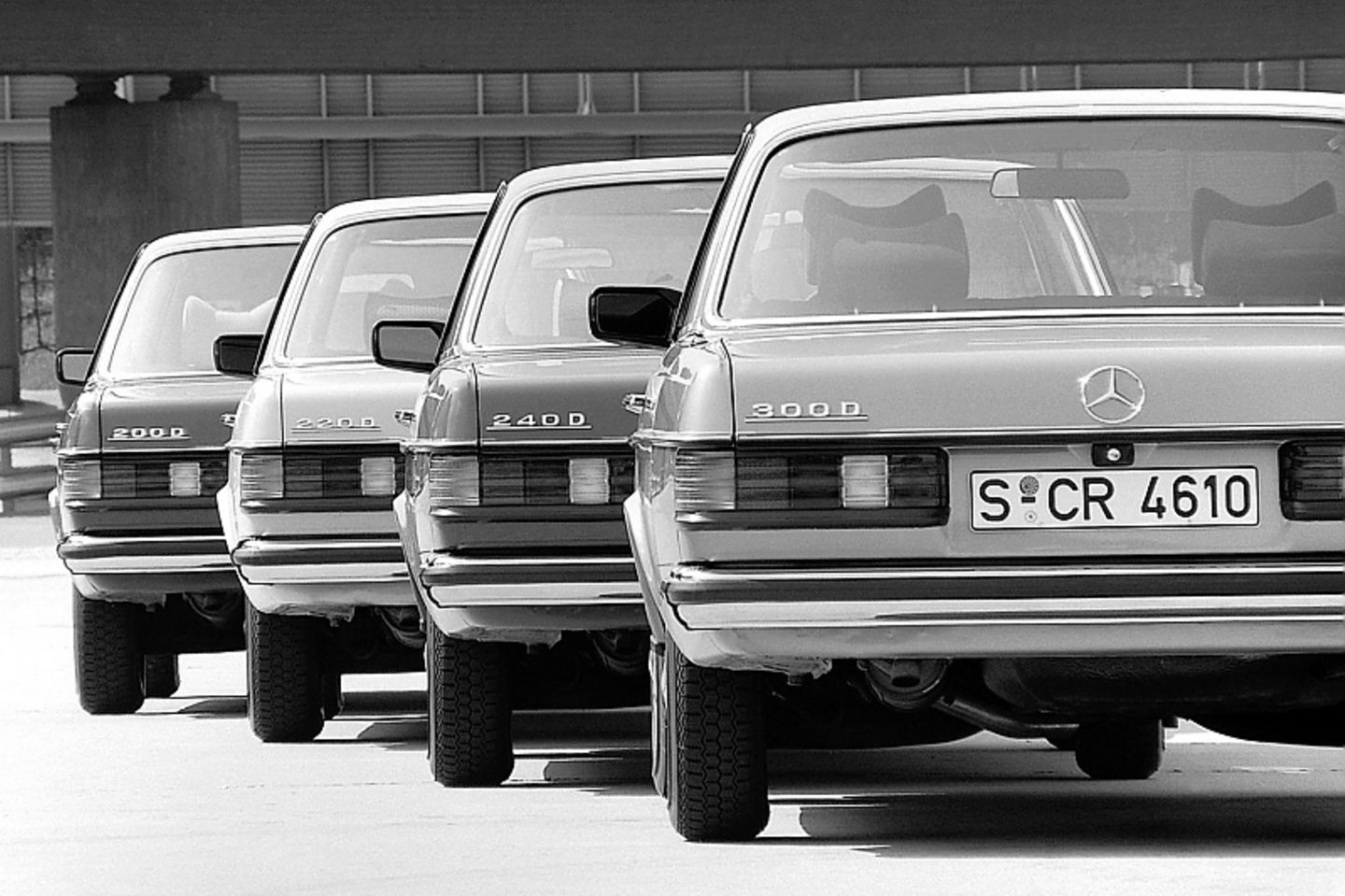 Selbstzünder als starkes Team: Die Limousinen 200 D, 220 D, 240 D und 300 D der Mercedes-Benz Baureihe W 123.