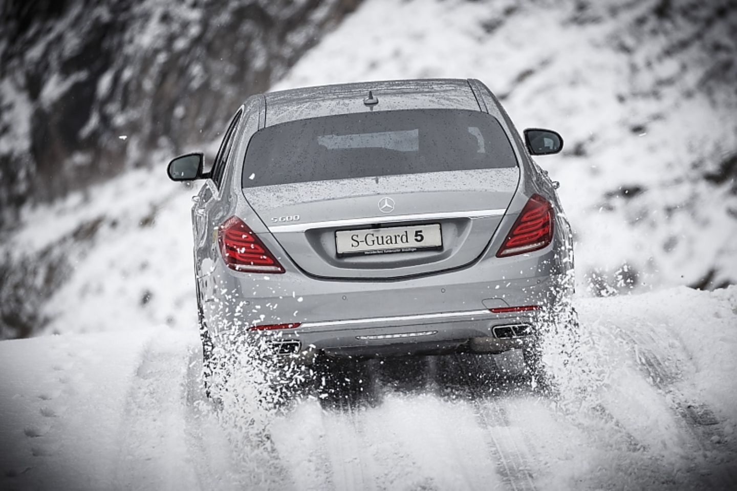 Mercedes Fahrertraining für Panzerlimousinen