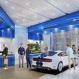 In New York wird der erste FordHub zu sehen sein.