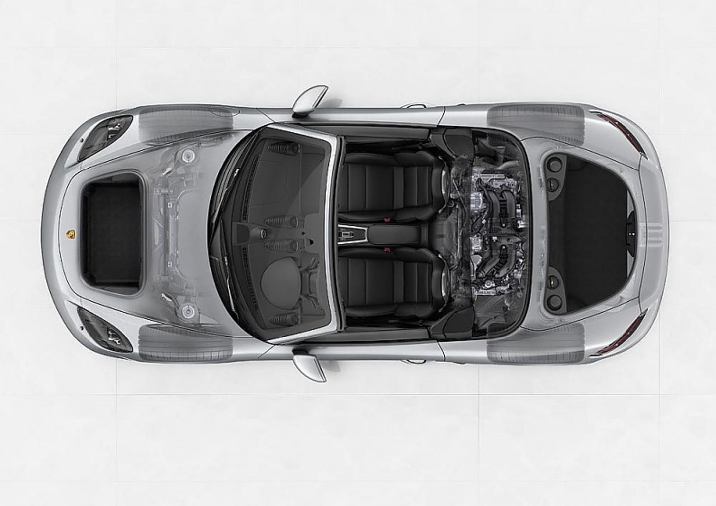 Auch der Porsche Boxster mit Vierzylinder-Aggregat ist ein Mittelmotorsportwagen