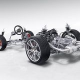 Das Chassis des Porsche Boxster