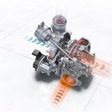Beim Porsche Boxster S hat der Turbolader eine variable Turbinengeometrie