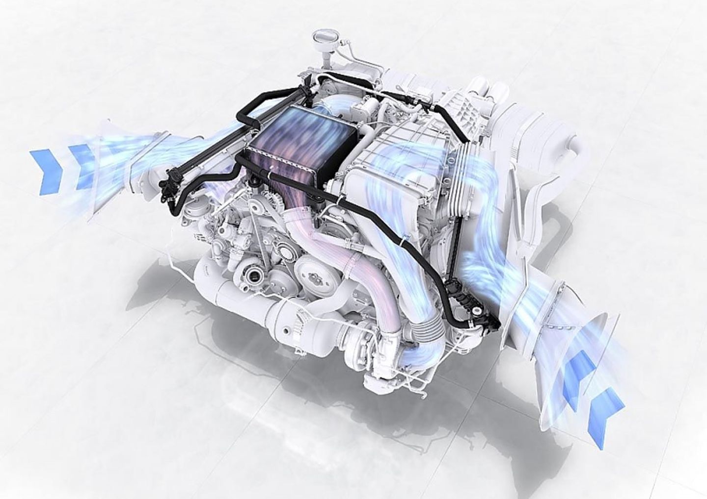Porsche Boxster 718: Ladeluftkühlung