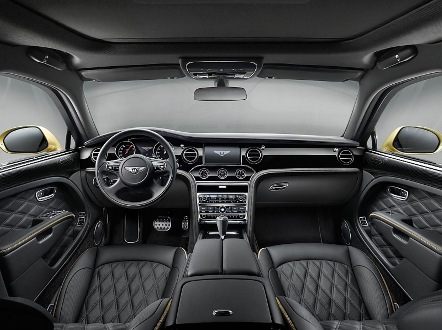 Das Cockpit des Bentley Mulsanne Speed.