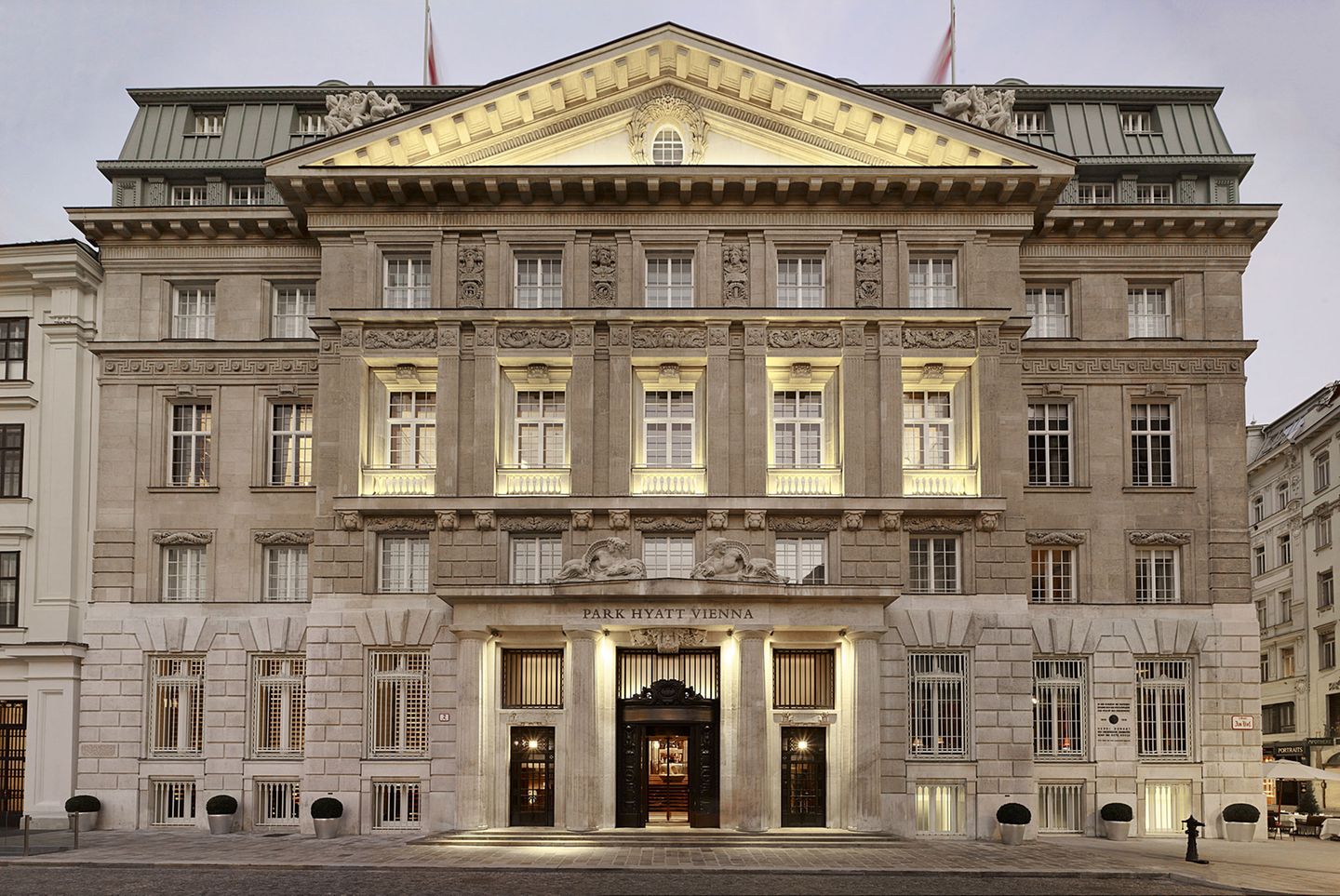 Fassade des Luxushotels Park Hyatt Vienna