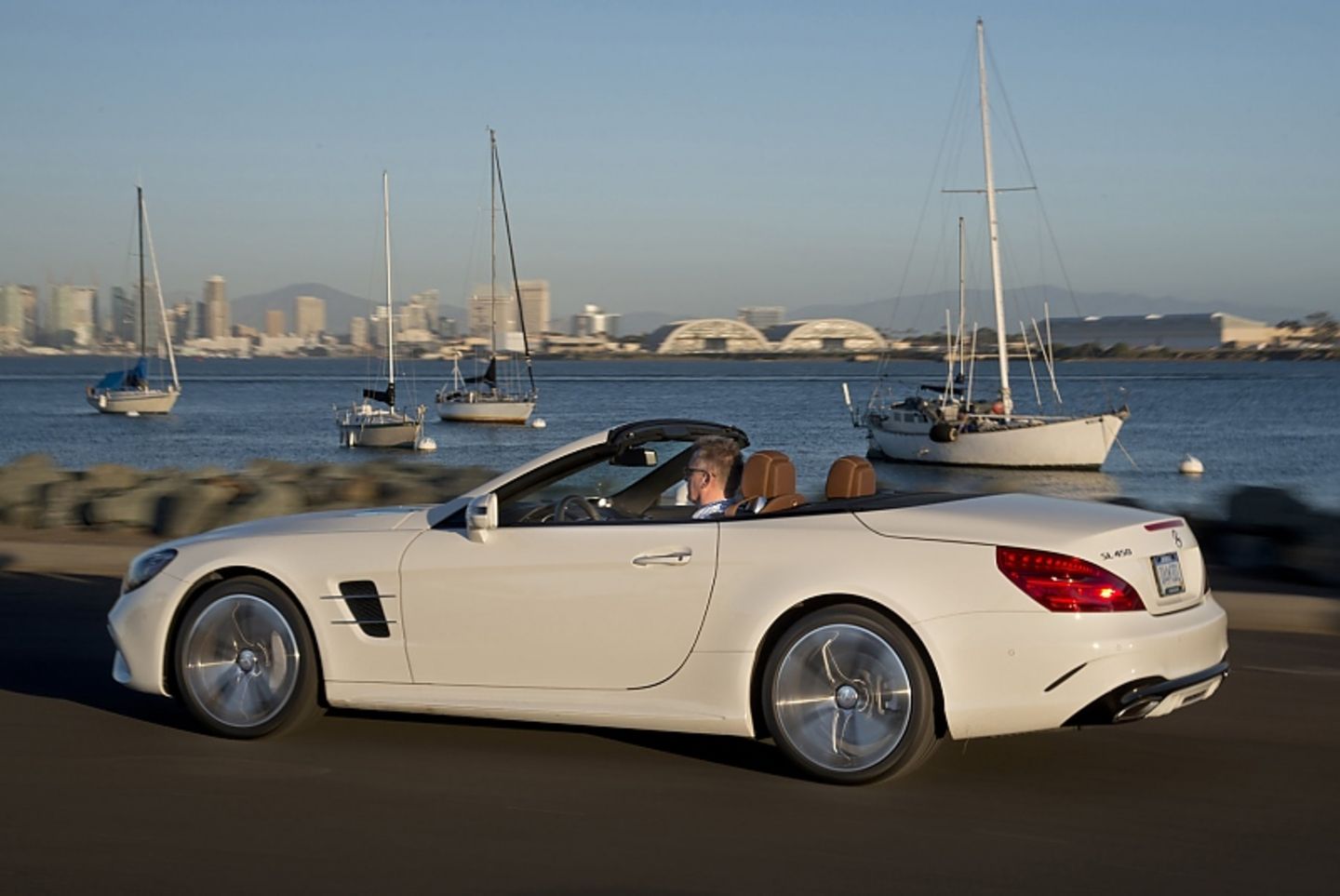 Mercedes SL 400 - im Hafen von San Diego