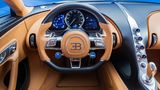 Das Cockpit des Bugatti Chiron gleicht dem eines Flugzeuges