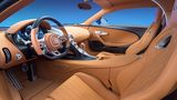 Feines Leder im Interieur des Bugatti Chiron