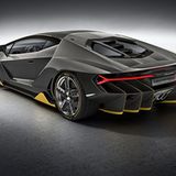 Das Heck des Lamborghini Centenario präsentiert sich noch spektakulärer als die Front
