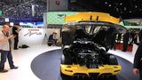 Der Koenigsegg Agera RS steht auch in Genf.
