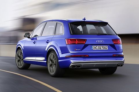 Die aus dem Bentley Bentayga bekannte elektromechanische aktive Wankstabilisierung hilft, den Audi SQ7 TDI in der Spur zu halten