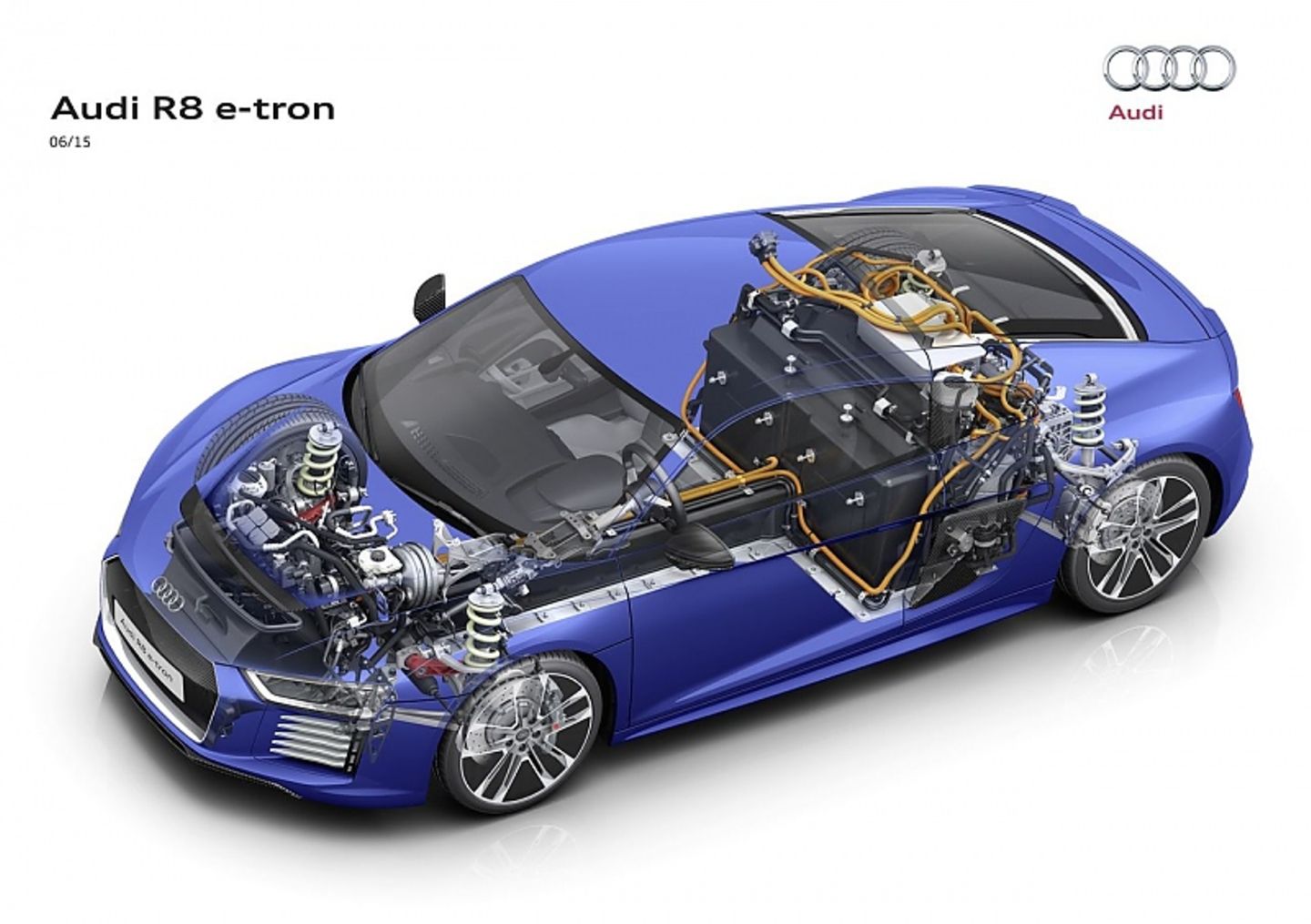 Audi kann verschiedene Batteriezellen einsetzen (Audi R8 e-tron Technik)