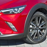 Er rollt auf 18 Zoll großen Rädern.