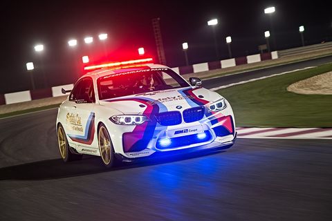 BMW M2 Safety Car Moto GP 2016 - unterwegs auf dem Rennkurs Losail in Qatar