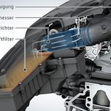 Beim 1,6 Liter Motor wird ein Strömungsgleichrichter im Ansaugtrakt eingesetzt.