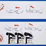 5. Betätigen Sie den Verschluss des Sicherheitsgurts vor dem Start einige Male, damit Sie den Gurt im Notfall schnell öffnen können.