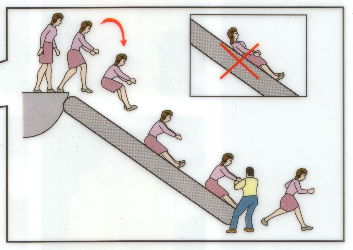 8. Lassen Sie bei einer Evakuierung unbedingt Handgepäck oder Jacken an Bord.