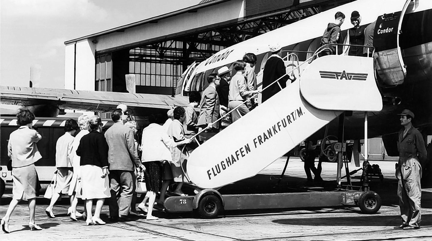 Ab in die Sonne: Seit den Anfängen der Condor stehen vor allem Ziele rund ums Mittelmeer auf dem Flugplan