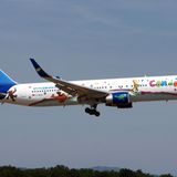 Boeing 767 im Landeanflug