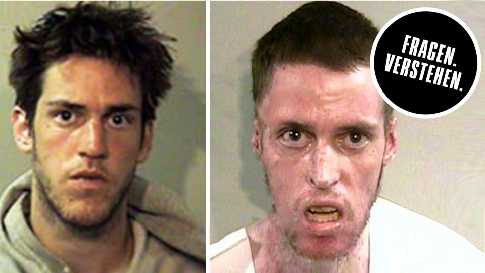 Crystal Meth Abhängiger: Vorher-Nachher Vergleichsbild Crystal Meth Abhängiger: Vorher-Nachher Vergleichsbild