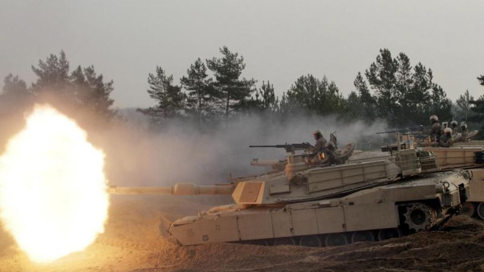 US-Kampfpanzer bei einer Übung in Lettland