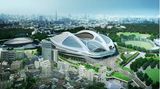 Nicht realisiert wird dieser Hadids Entwurf des neuen Olympiastadions in Tokio für die Olympischen Sommerspiele 2020. Zu hoch seien die Kosten, hieß es im Juli 2015.