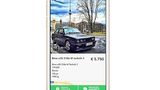 So schaut eine BMW Anzeige bei der Shpock-App aus