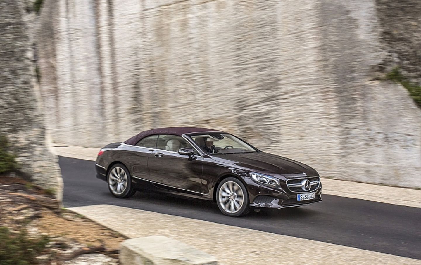 Mercedes S 500 Cabriolet - elegant auch im Regen