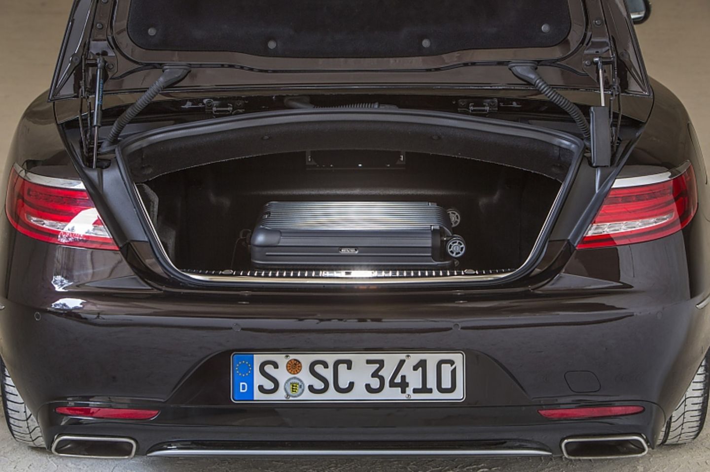 Mercedes S 500 Cabriolet - der Laderaum fasst 250 bis 350 Liter