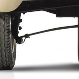 Blattfedern sorgen für den nötigen Komfort.