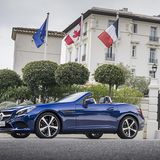 Mercedes SLC 300 - das Dach öffnet nunmehr bis 40 km/h