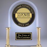So sieht eine der J.D. Power Trophäen aus
