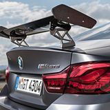 Der Heckflügel des BMW M4 GTS.