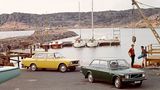 Volvo 144 links und Volvo 142 rechts im Jahr 1972
