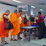 Sicherheitsschleuse am Flughafen von Yagon