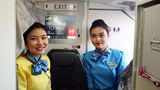 Flugbegleiter der Mann Yadanarpon Airlines