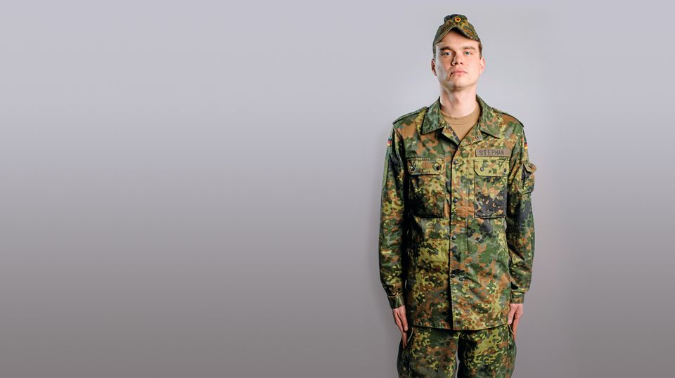 Reporter Björn Stephan als Bundeswehrrekrut