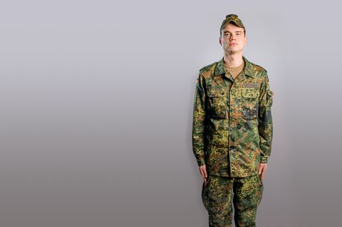 Reporter Björn Stephan als Bundeswehrrekrut