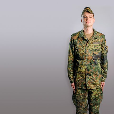 Reporter Björn Stephan als Bundeswehrrekrut
