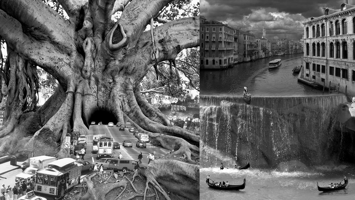 "Surreal Dreams": Fotografische Alpträume in Schwarz und Weiß