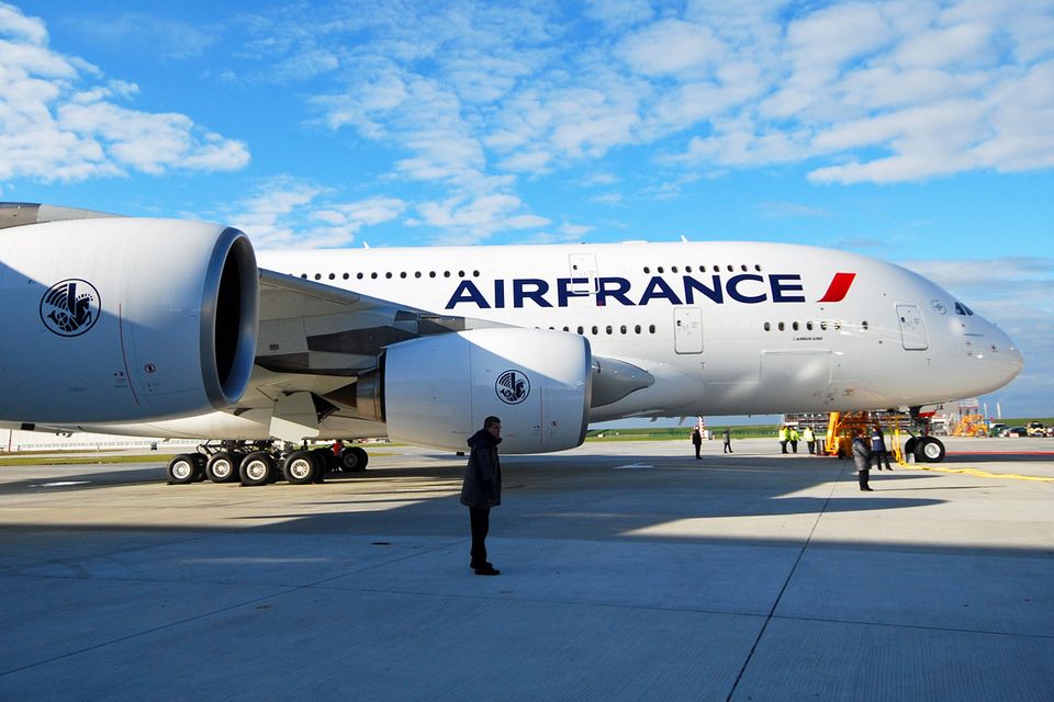 Follow Me: Als erste europäische Fluglinie erhielt Air France 2009 die erste A380. © Till Bartels