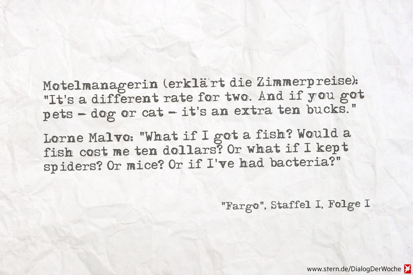 Seriendialog der Woche: Blutig, makaber, kalt: Ich mag „Fargo“!