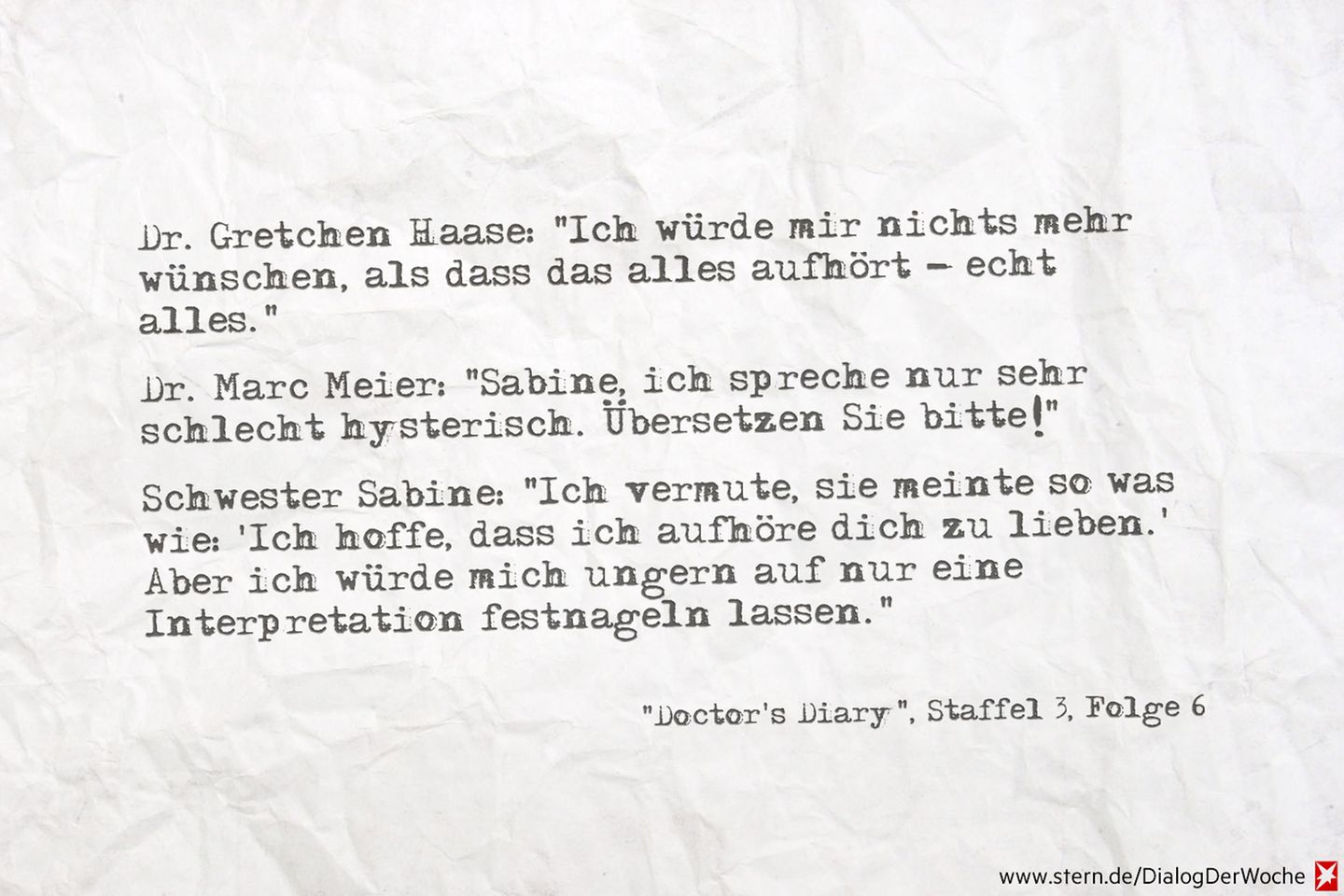 Seriendialog der Woche: Es gibt nur sechs gute deutsche Serien