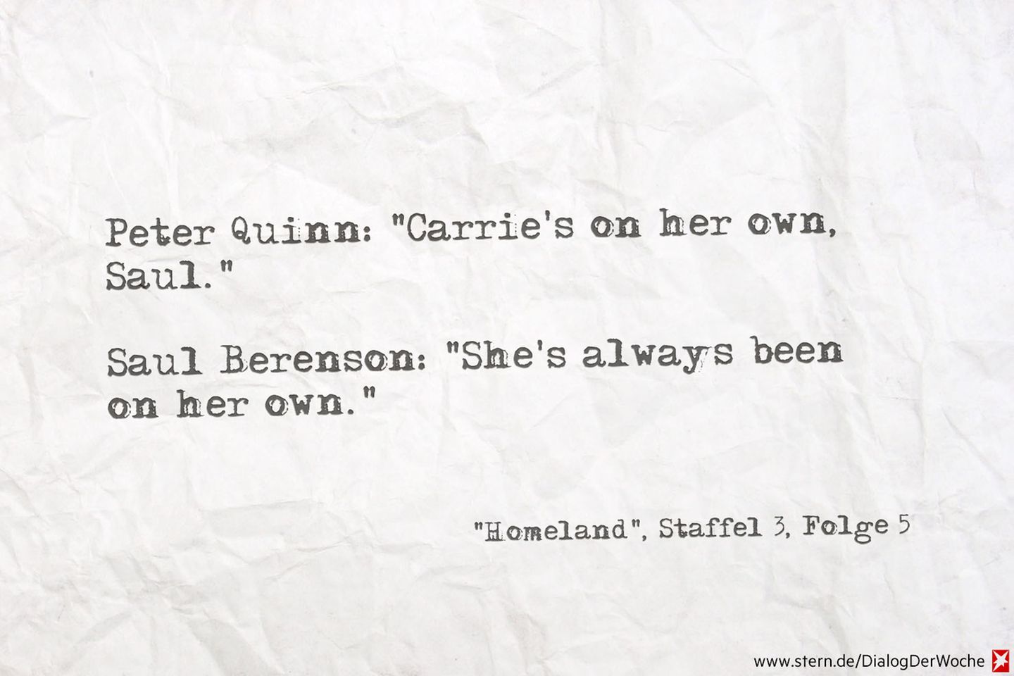 Seriendialog der Woche: „Homeland“ – fesselnd, aber haarsträubend Seriendialog der Woche: „Homeland“ – fesselnd, aber haarsträubend