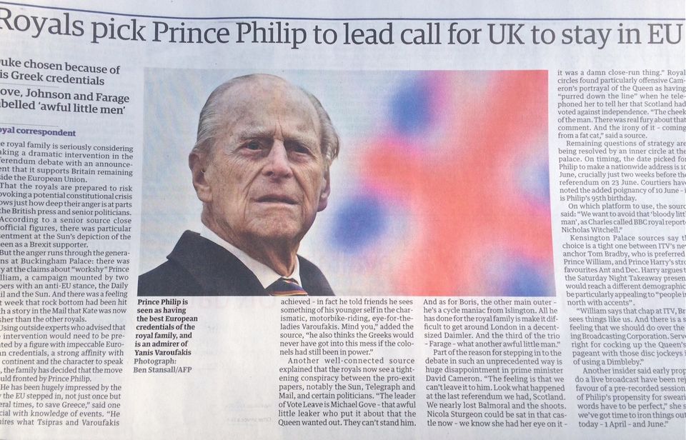 Last Call: Prinz Philip als EU-Botschafter. Schön wäre es. Last Call: Prinz Philip als EU-Botschafter. Schön wäre es.