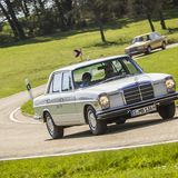 Mercedes 280 E der Baureihe W115 / Strich-Acht - unterwegs im Schwarzwald